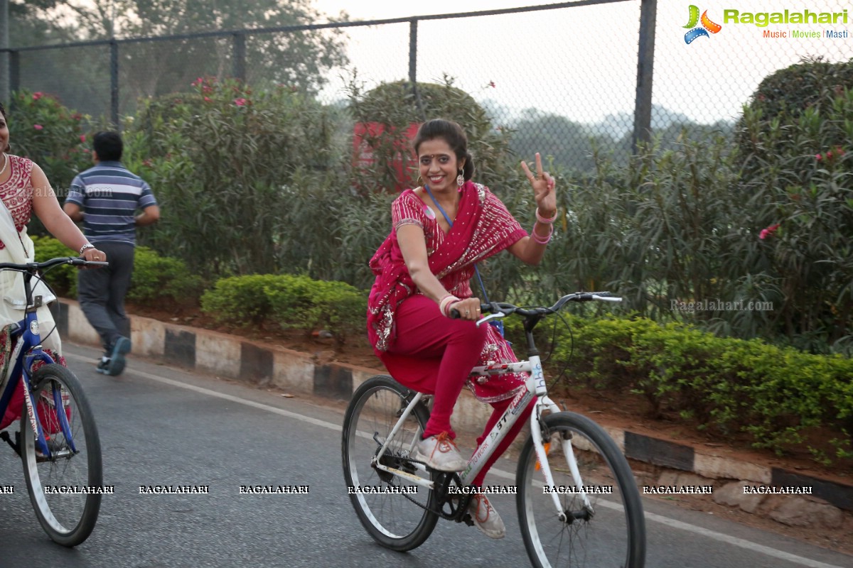 Pinkathon - A Cycle Rally with Milind at Hyderabad Bicycling Club, Hyderabad