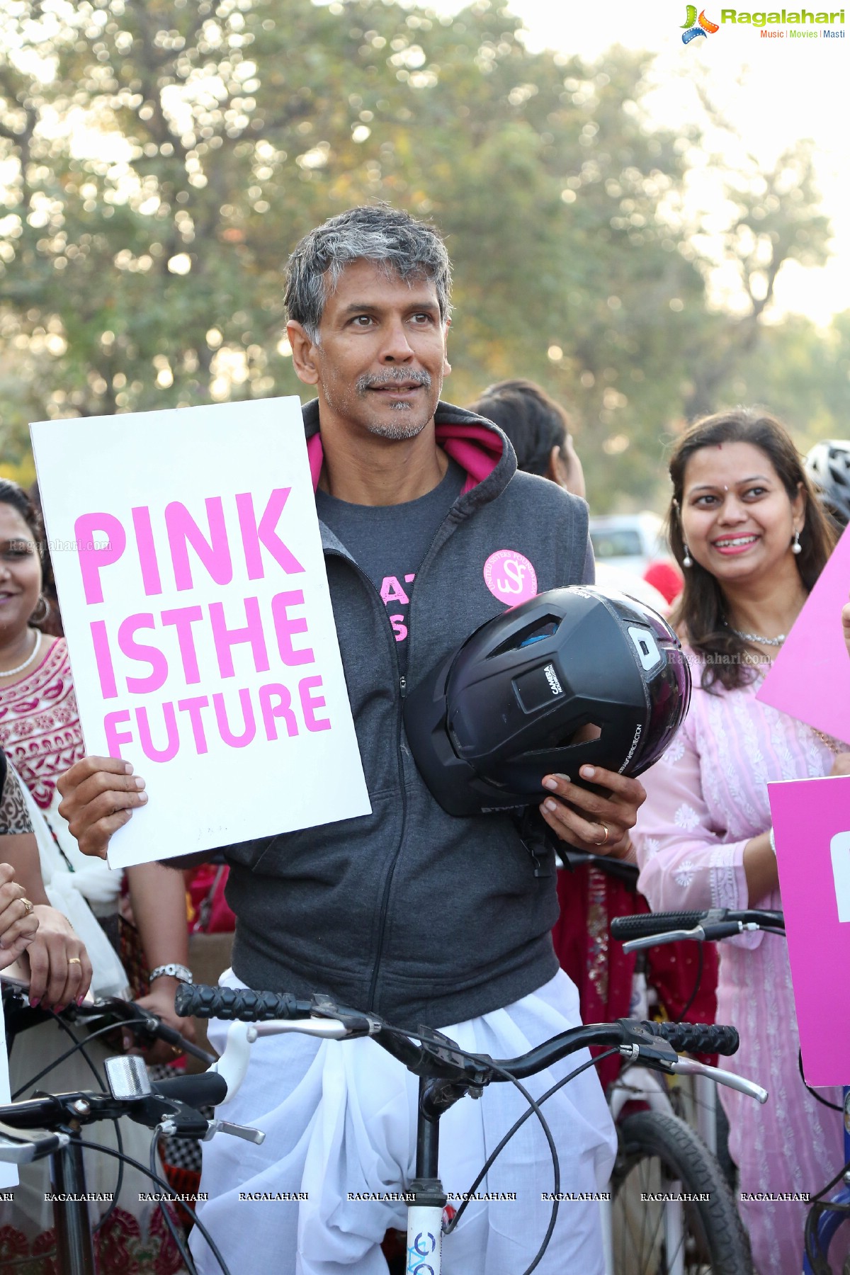 Pinkathon - A Cycle Rally with Milind at Hyderabad Bicycling Club, Hyderabad