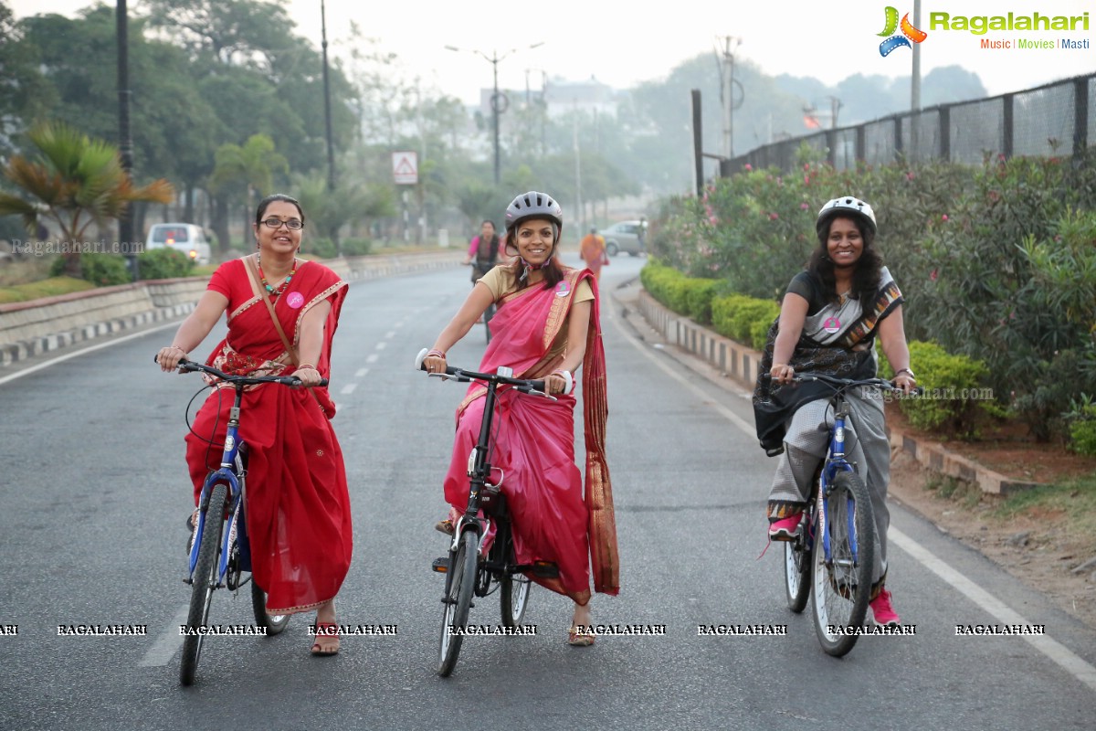 Pinkathon - A Cycle Rally with Milind at Hyderabad Bicycling Club, Hyderabad