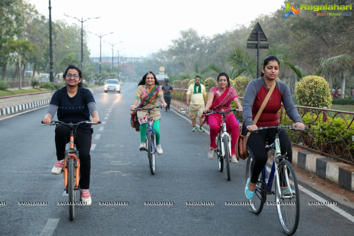 Pinkathon - A Cycle Rally with Milind at Hyderabad Bicycling Club, Hyderabad