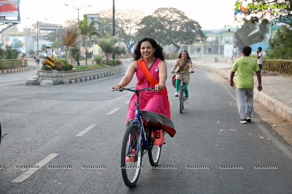 Pinkathon - A Cycle Rally with Milind at Hyderabad Bicycling Club, Hyderabad