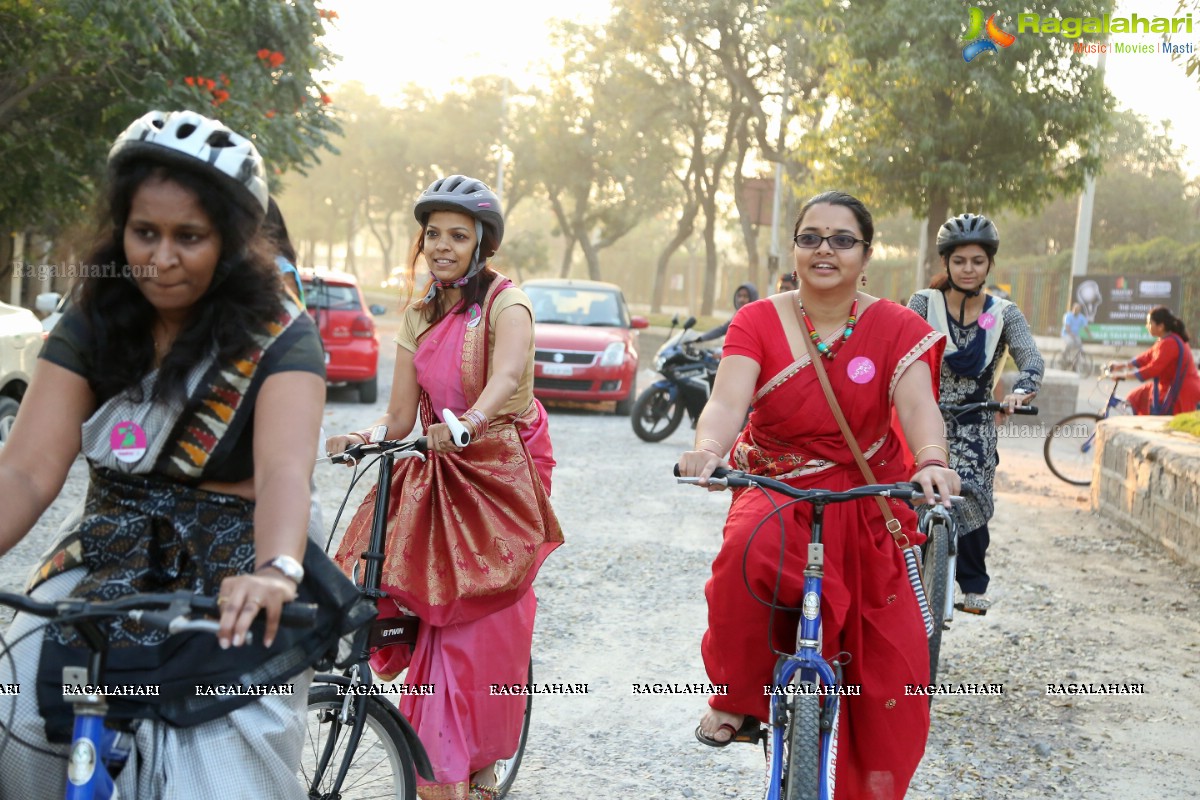 Pinkathon - A Cycle Rally with Milind at Hyderabad Bicycling Club, Hyderabad