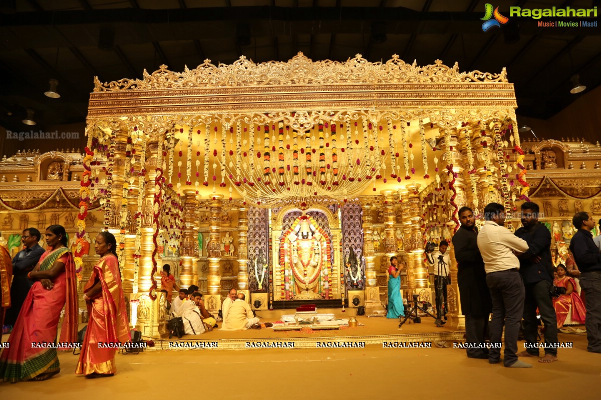 Grand Wedding Ceremony of Sai Rajesh with Divya at Shree Convention, Kompally, Hyderabad