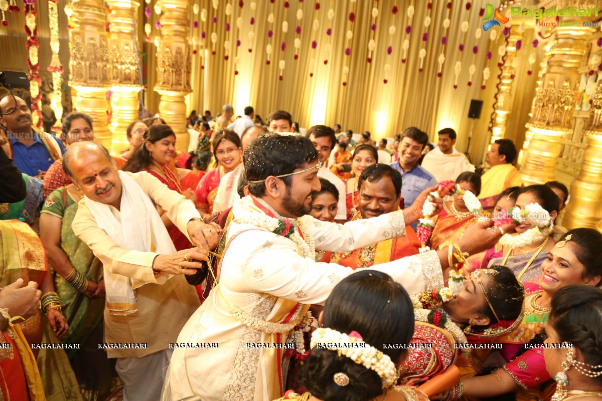 Grand Wedding Ceremony of Sai Rajesh with Divya at Shree Convention, Kompally, Hyderabad