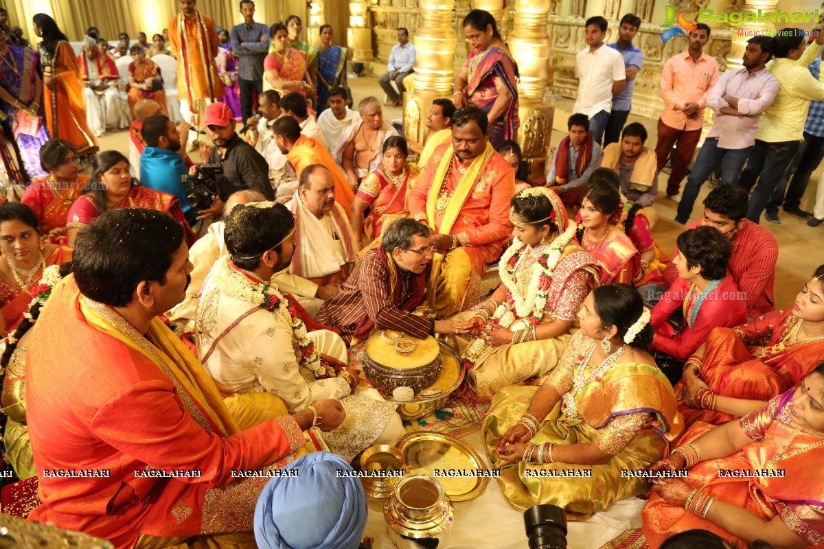 Grand Wedding Ceremony of Sai Rajesh with Divya at Shree Convention, Kompally, Hyderabad