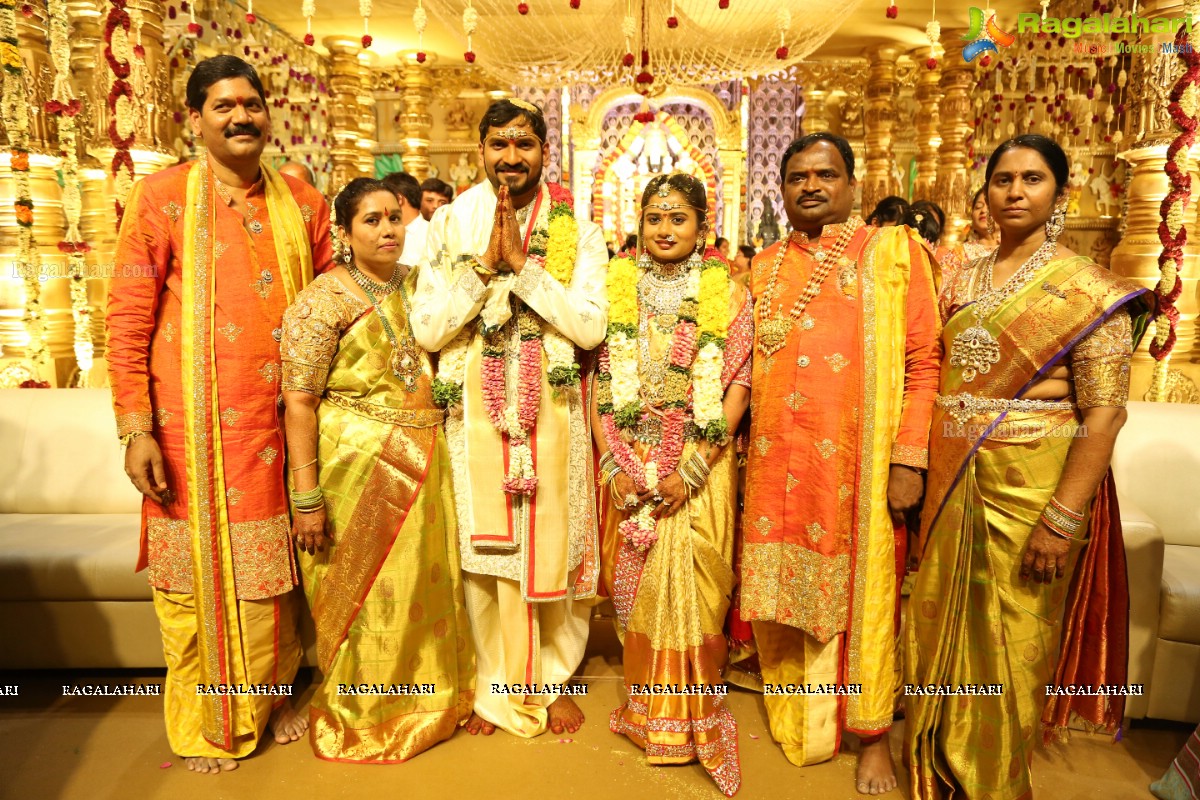 Grand Wedding Ceremony of Sai Rajesh with Divya at Shree Convention, Kompally, Hyderabad