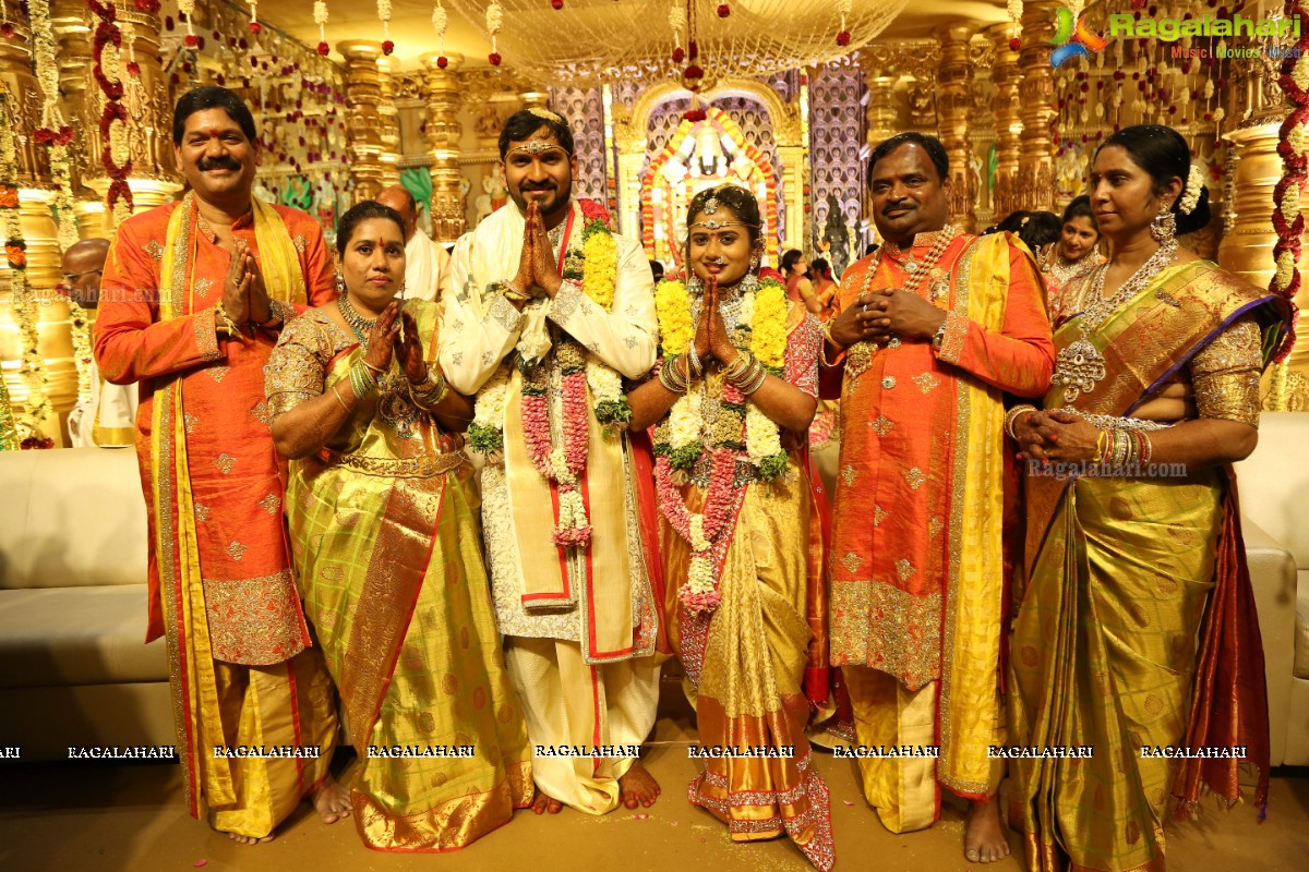 Grand Wedding Ceremony of Sai Rajesh with Divya at Shree Convention, Kompally, Hyderabad