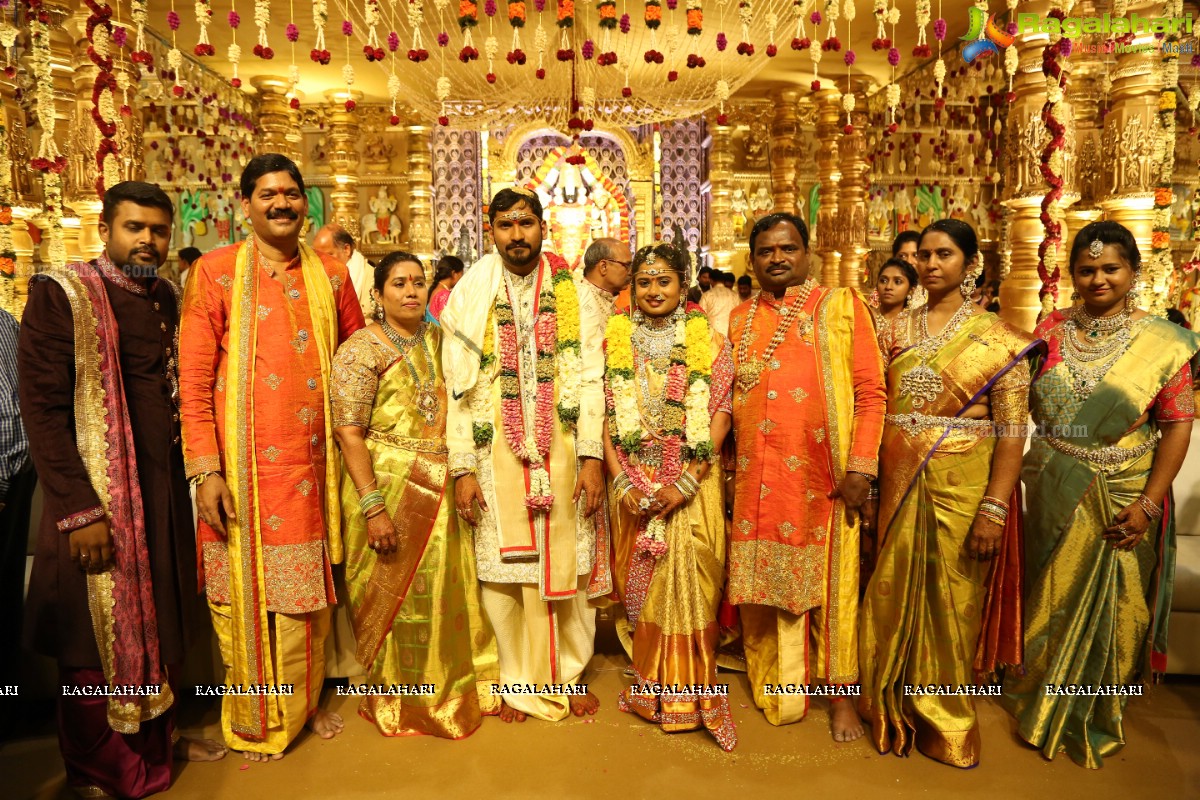 Grand Wedding Ceremony of Sai Rajesh with Divya at Shree Convention, Kompally, Hyderabad