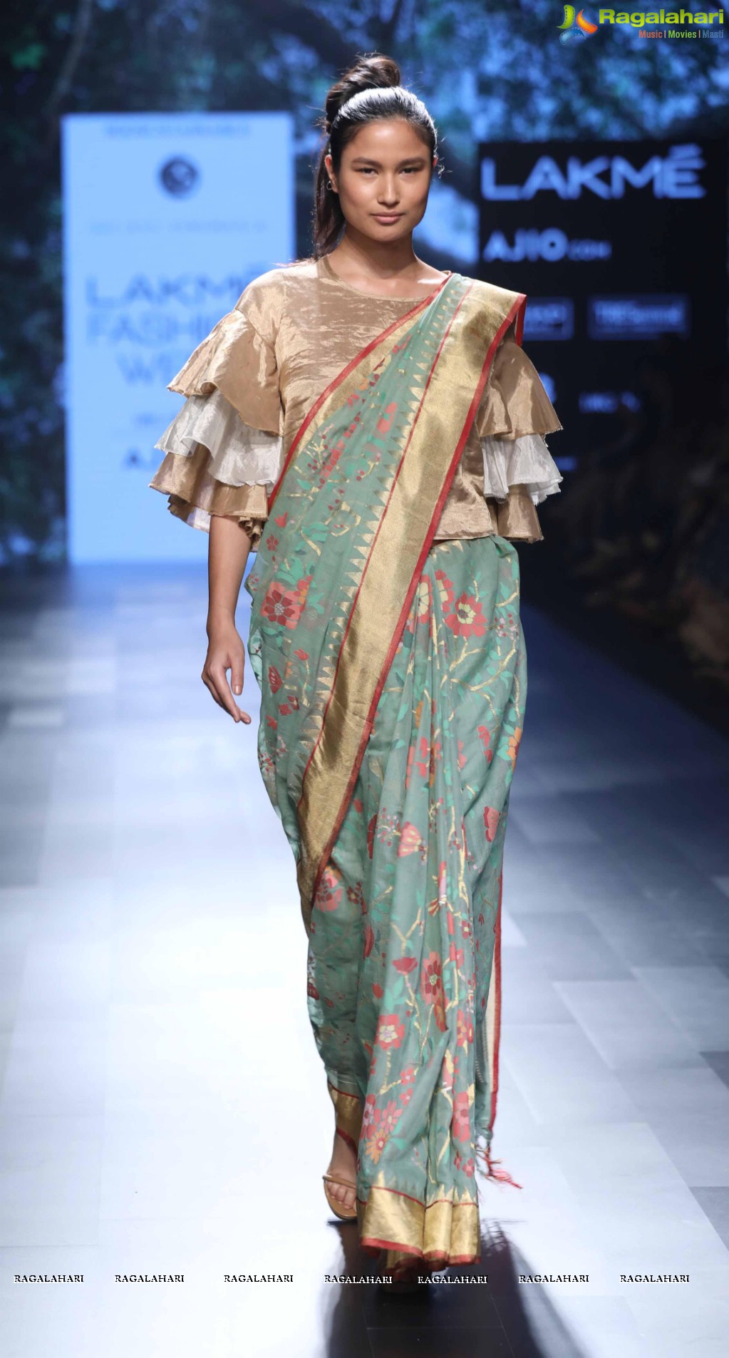 Regina Cassandra walked for Sailesh Singhania at Lakme Fashion Week Summer Resort 2017, Mumbai