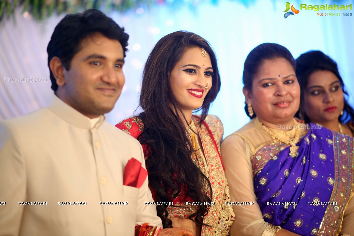 Swetha Jadhav Wedding Reception at EF Gardens Function Hall, Basheerbagh, Hyderabad