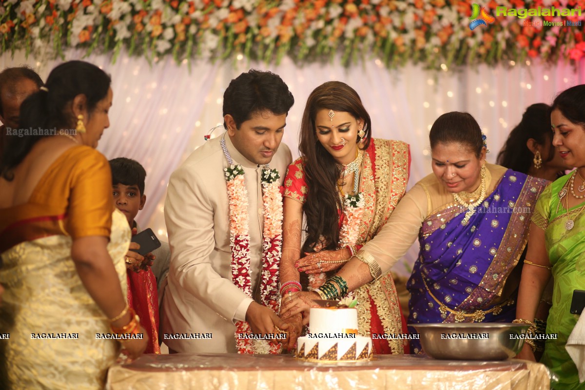 Swetha Jadhav Wedding Reception at EF Gardens Function Hall, Basheerbagh, Hyderabad