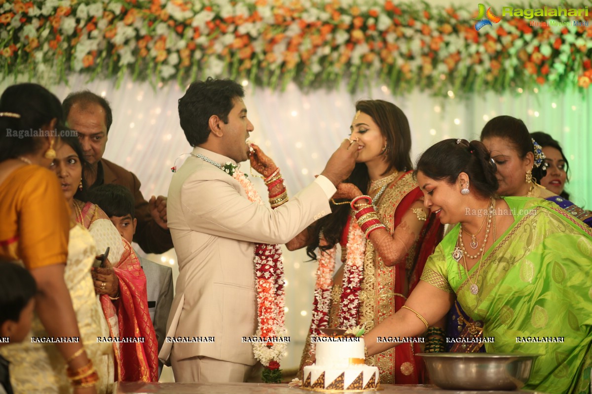 Swetha Jadhav Wedding Reception at EF Gardens Function Hall, Basheerbagh, Hyderabad