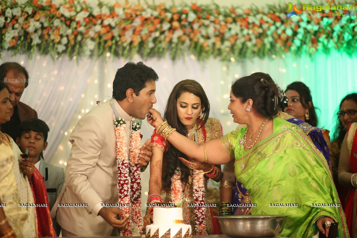 Swetha Jadhav Wedding Reception at EF Gardens Function Hall, Basheerbagh, Hyderabad