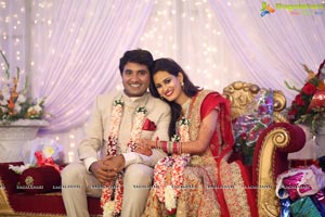 Swetha Jadhav Wedding Reception