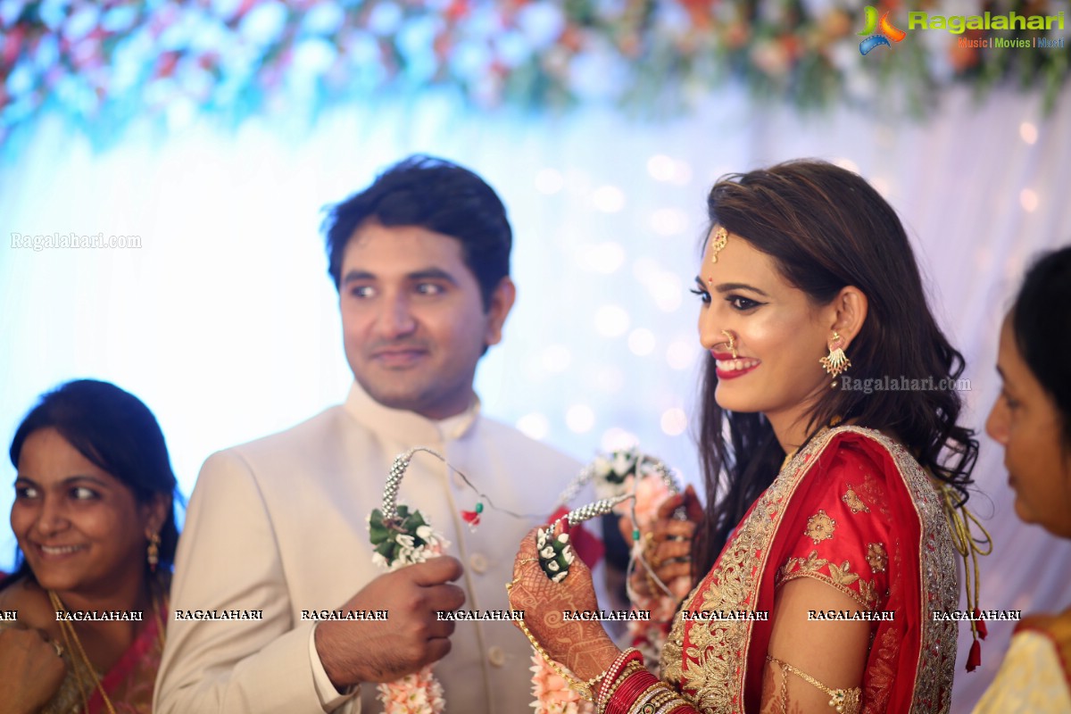 Swetha Jadhav Wedding Reception at EF Gardens Function Hall, Basheerbagh, Hyderabad