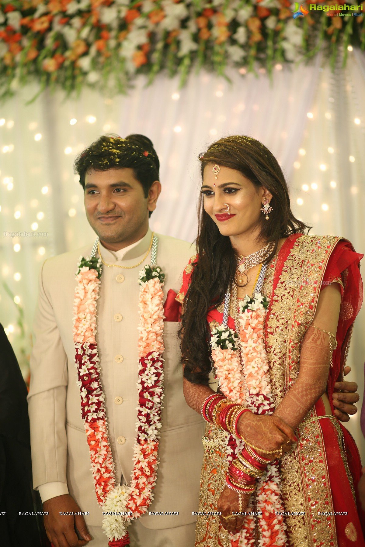 Swetha Jadhav Wedding Reception at EF Gardens Function Hall, Basheerbagh, Hyderabad
