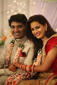 Swetha Jadhav Wedding Reception