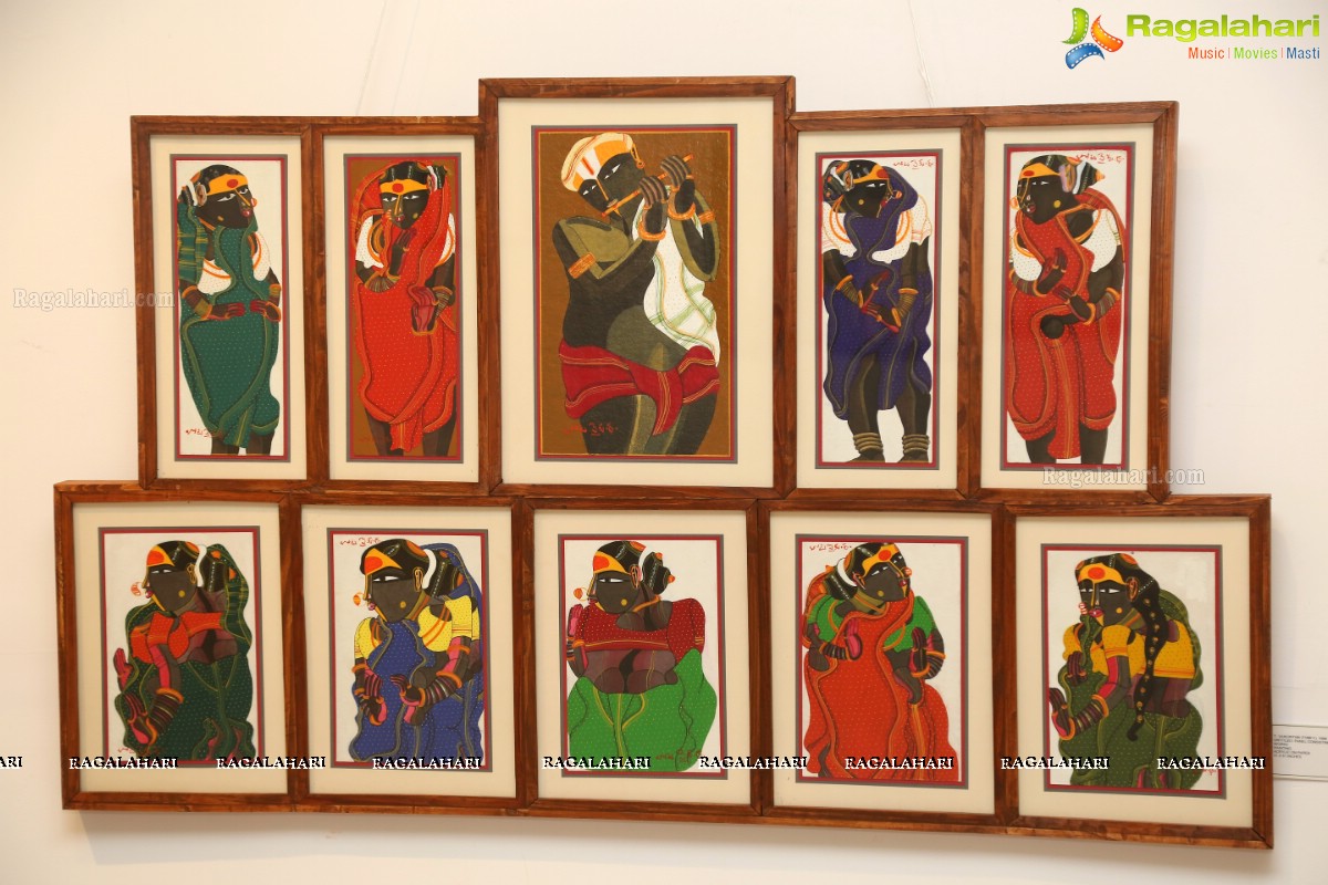 Exhibition of Works by Thota Vaikuntam at Chitramayee State Gallery of Art, Hyderabad