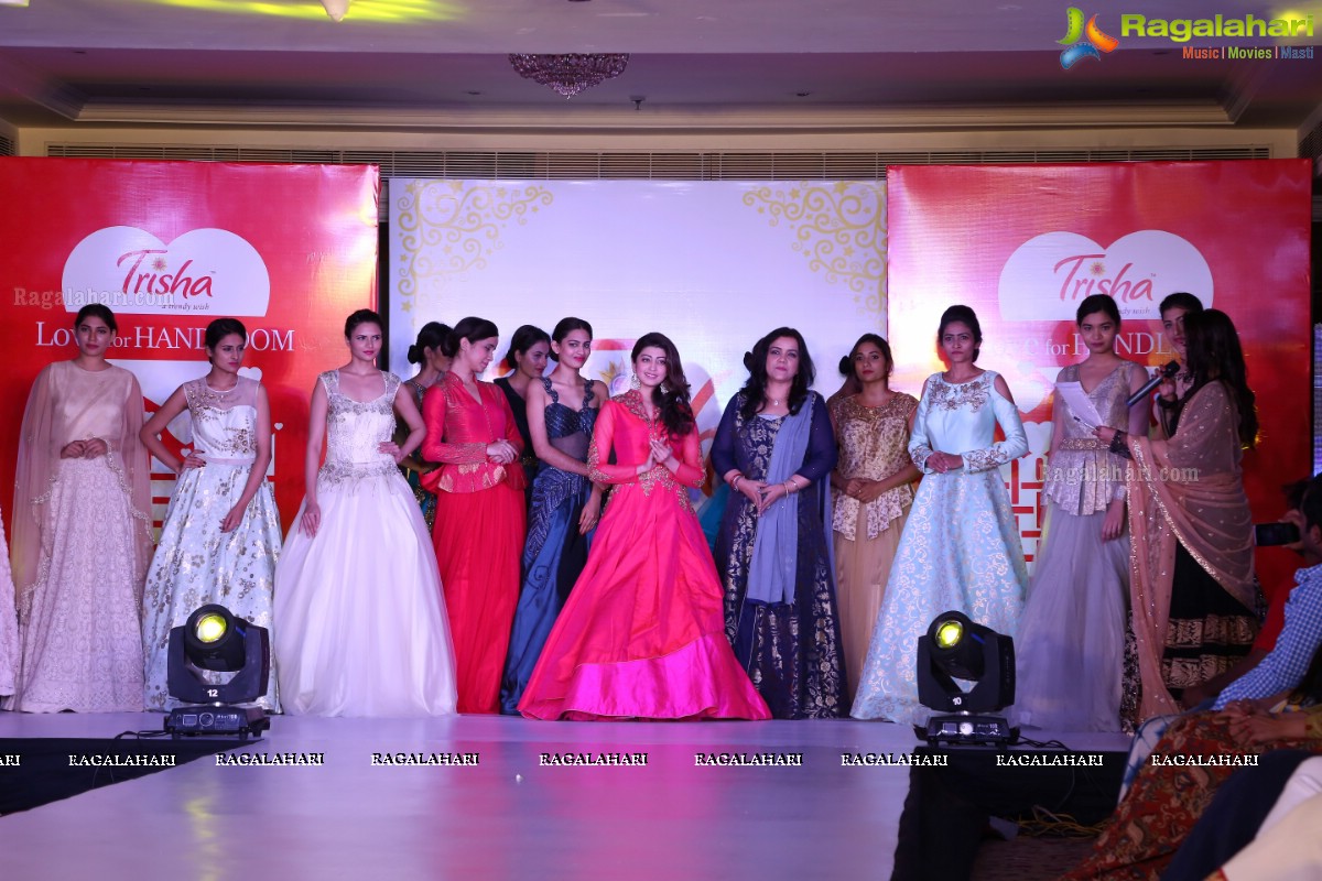 Trisha Love for Handloom Fashion Show at Taj Krishna, Hyderabad