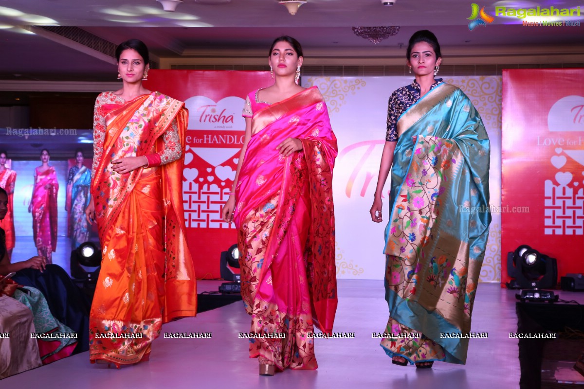 Trisha Love for Handloom Fashion Show at Taj Krishna, Hyderabad