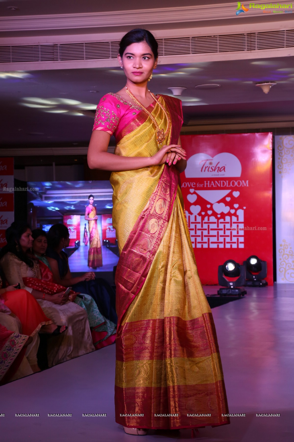 Trisha Love for Handloom Fashion Show at Taj Krishna, Hyderabad