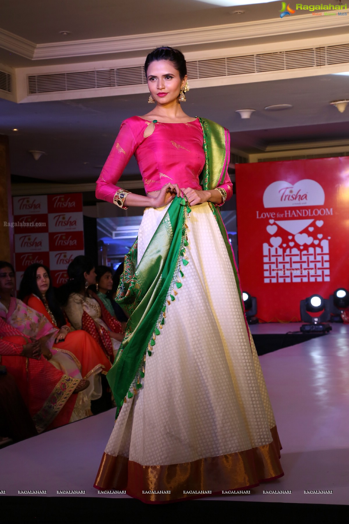 Trisha Love for Handloom Fashion Show at Taj Krishna, Hyderabad