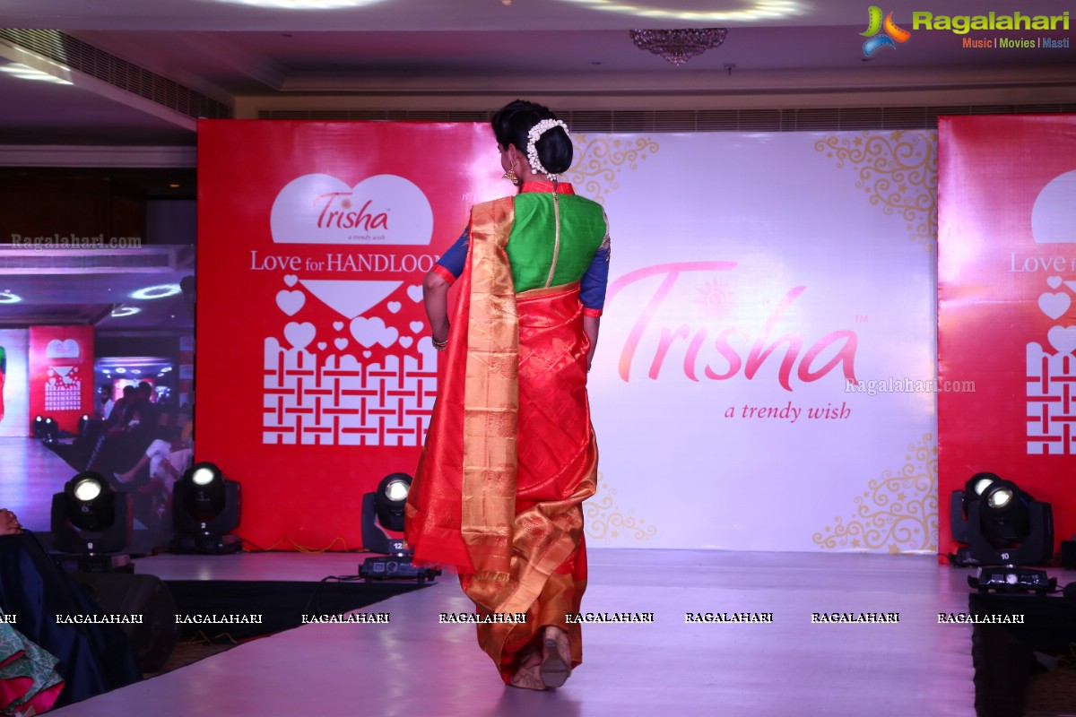 Trisha Love for Handloom Fashion Show at Taj Krishna, Hyderabad