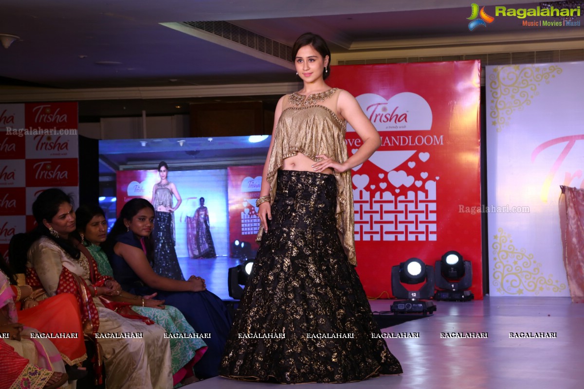 Trisha Love for Handloom Fashion Show at Taj Krishna, Hyderabad