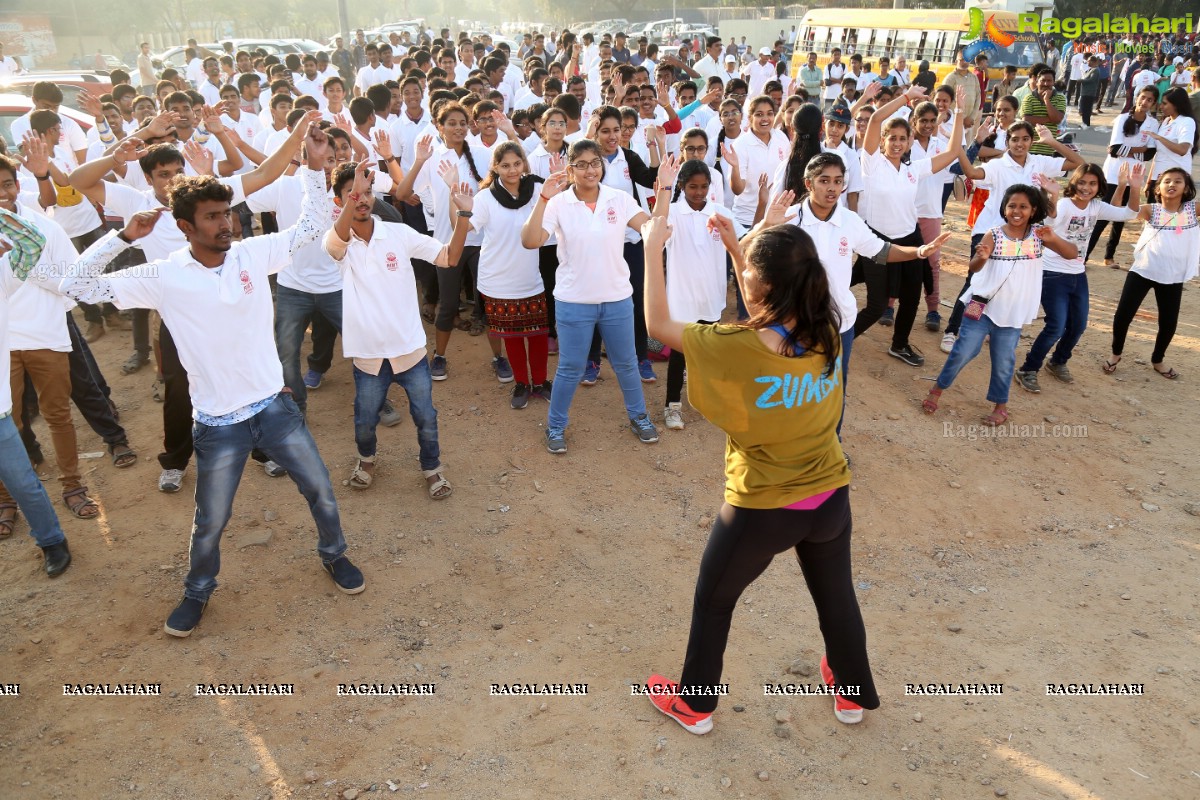 Vijayeebhava Walkathon at Sanjeevaiah Park, Hyderabad