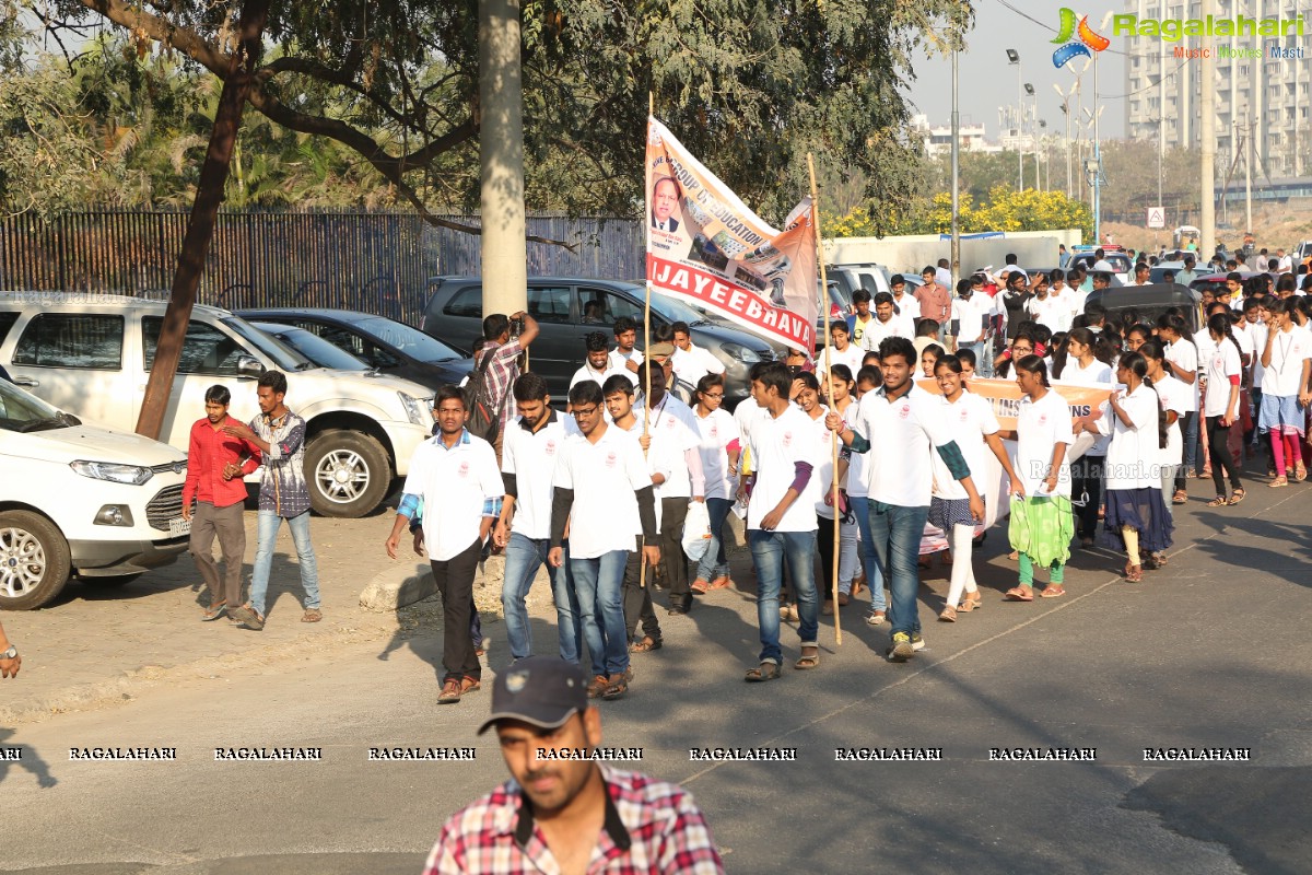 Vijayeebhava Walkathon at Sanjeevaiah Park, Hyderabad