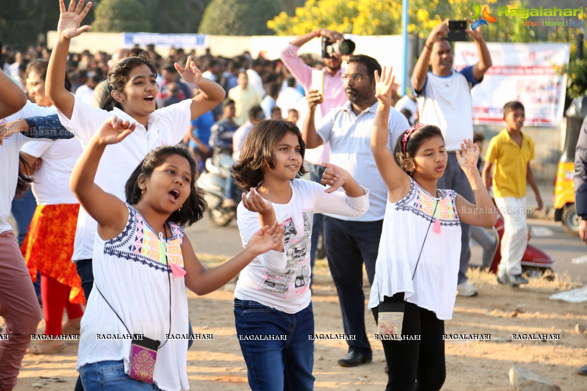 Vijayeebhava Walkathon at Sanjeevaiah Park, Hyderabad