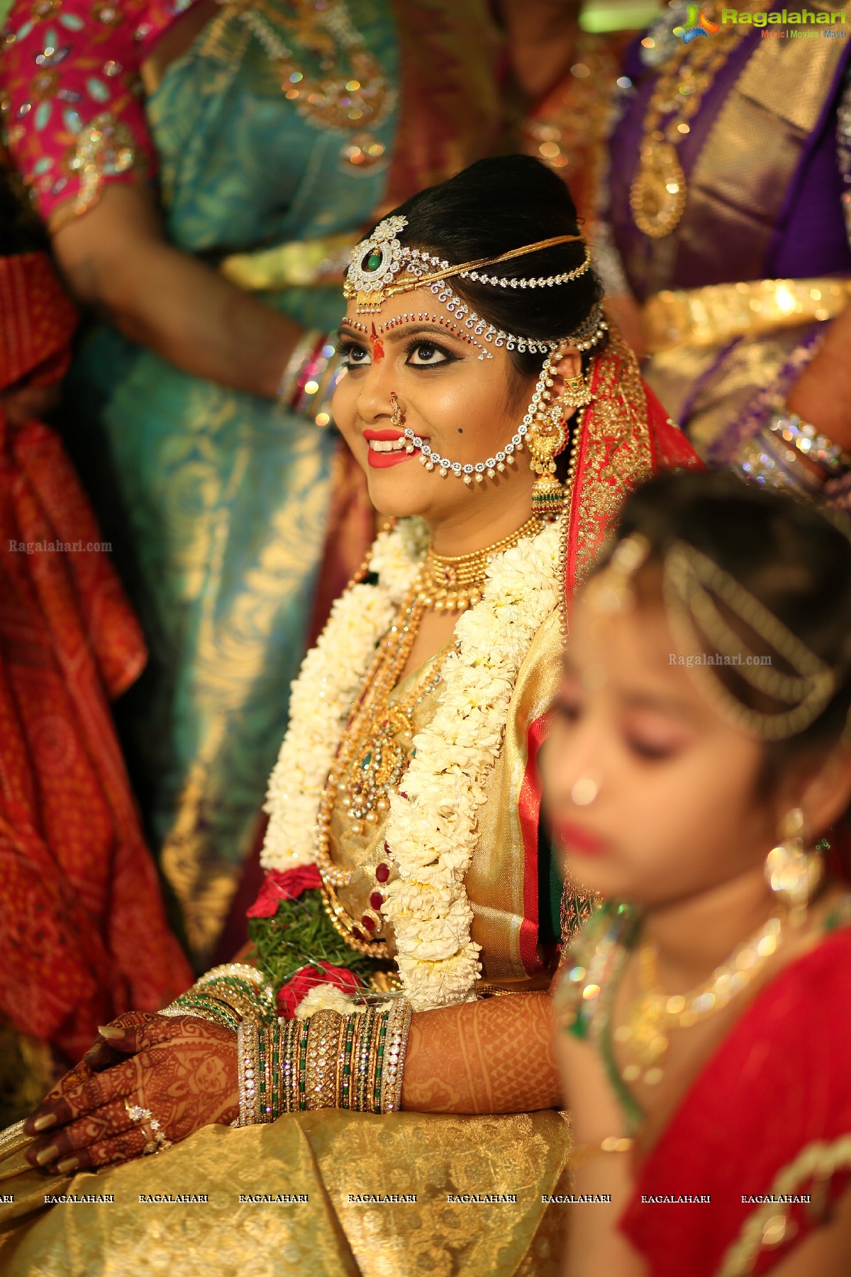 Grand Wedding of Vishnu Vardhini and Anup Chand at Sri Durga Convention, Hyderabad