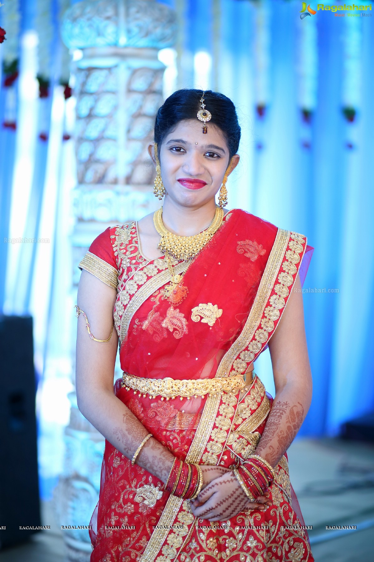 Grand Wedding of Vishnu Vardhini and Anup Chand at Sri Durga Convention, Hyderabad