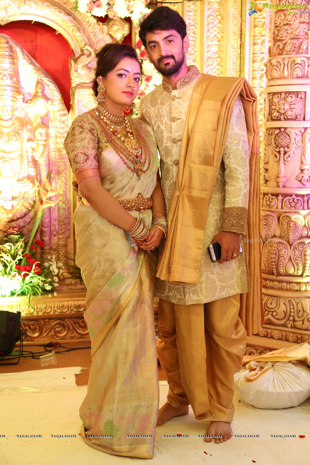 Grand Wedding of Vishnu Vardhini and Anup Chand at Sri Durga Convention, Hyderabad