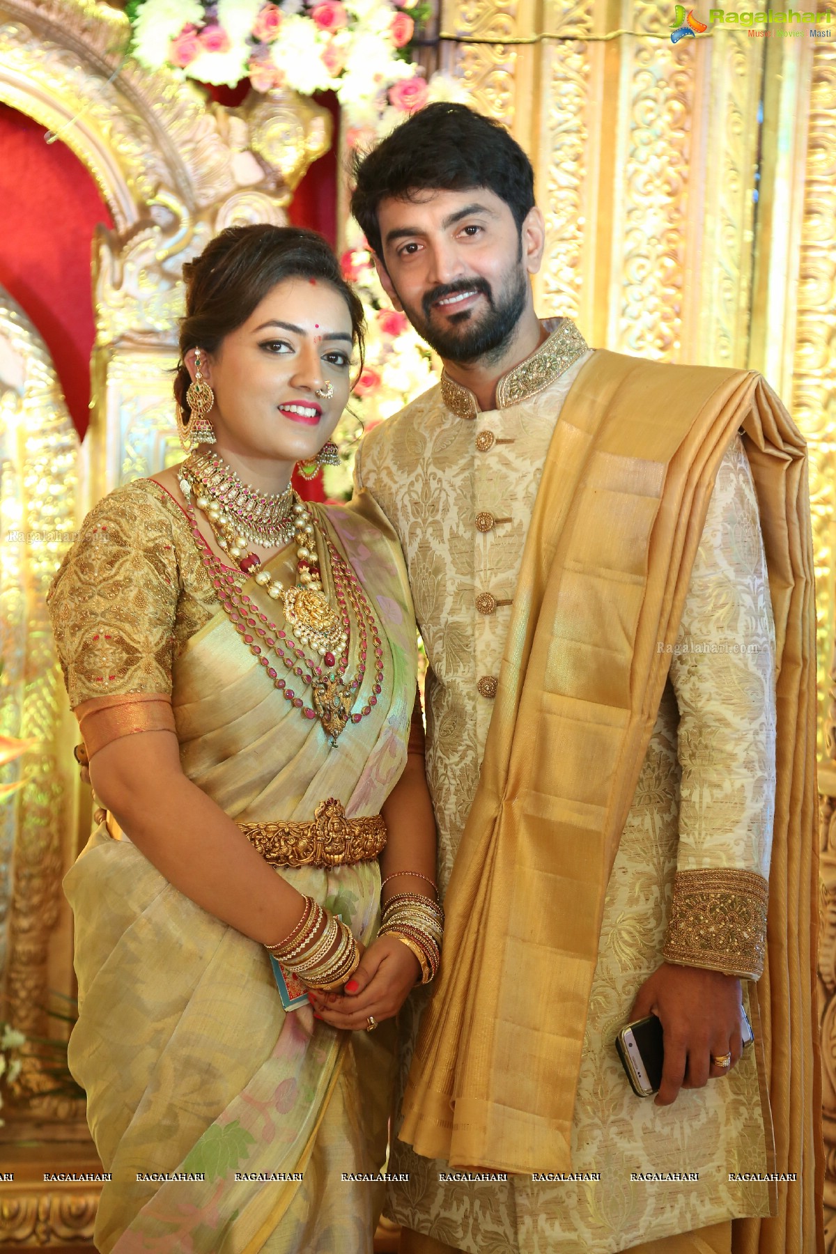 Grand Wedding of Vishnu Vardhini and Anup Chand at Sri Durga Convention, Hyderabad