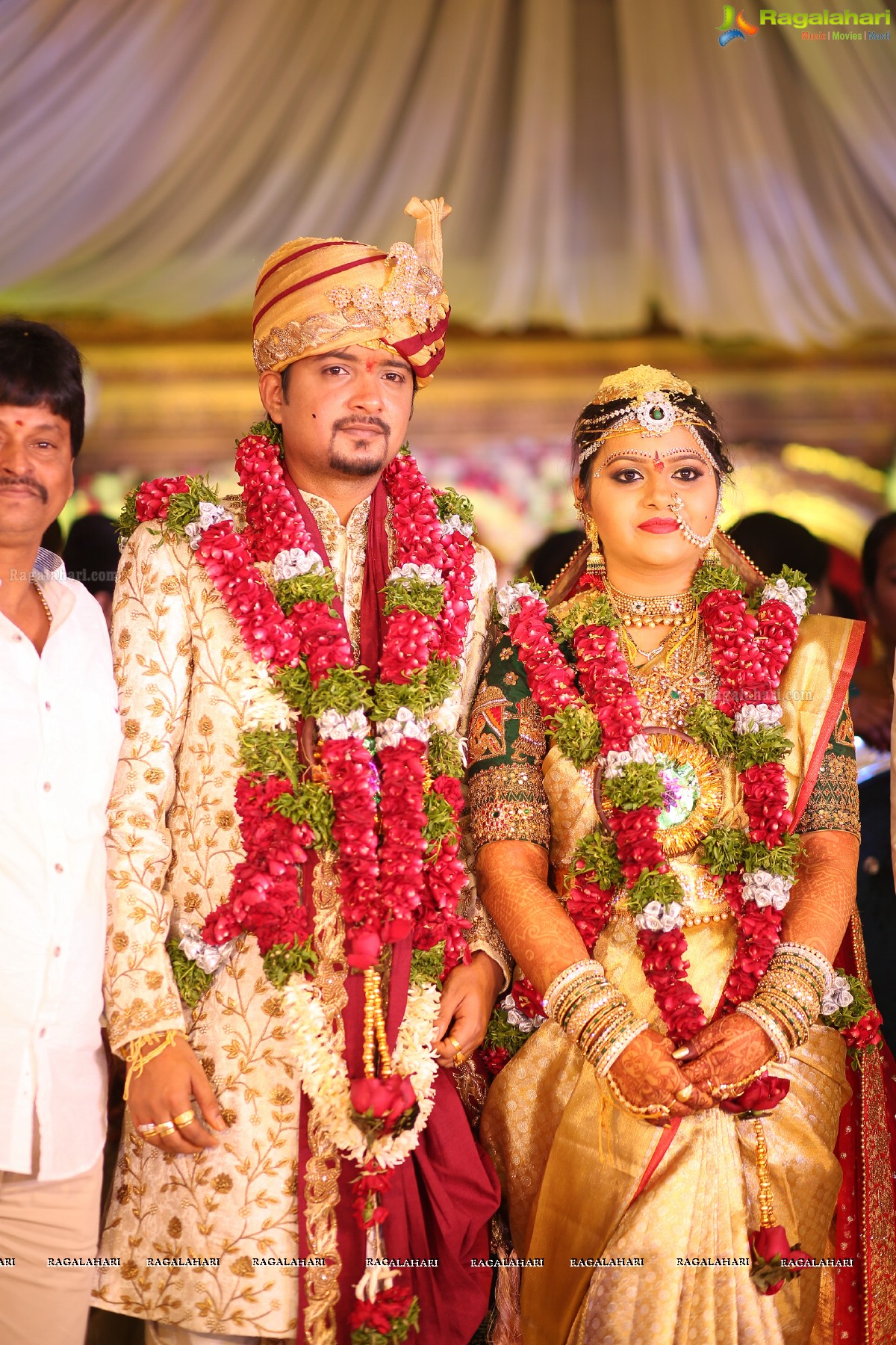 Grand Wedding of Vishnu Vardhini and Anup Chand at Sri Durga Convention, Hyderabad