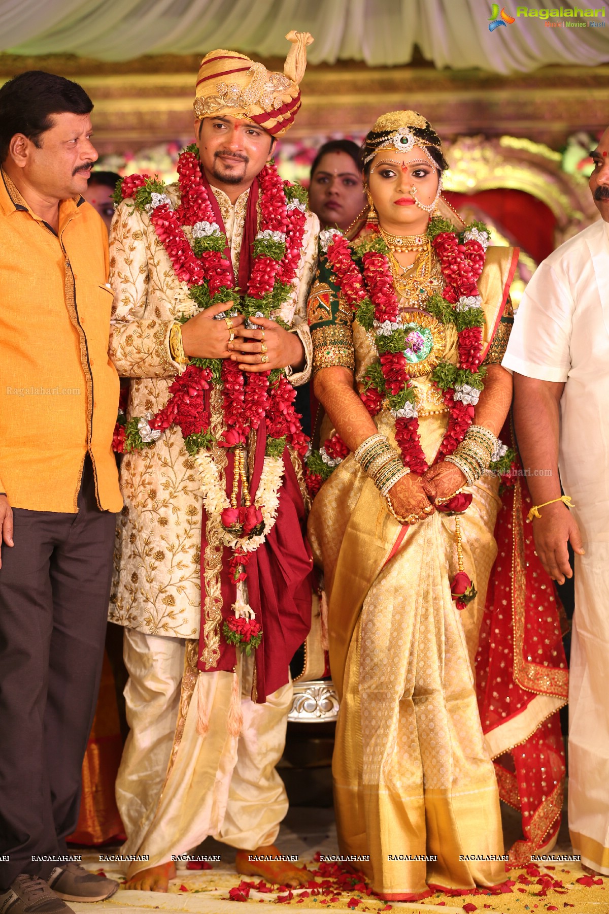 Grand Wedding of Vishnu Vardhini and Anup Chand at Sri Durga Convention, Hyderabad