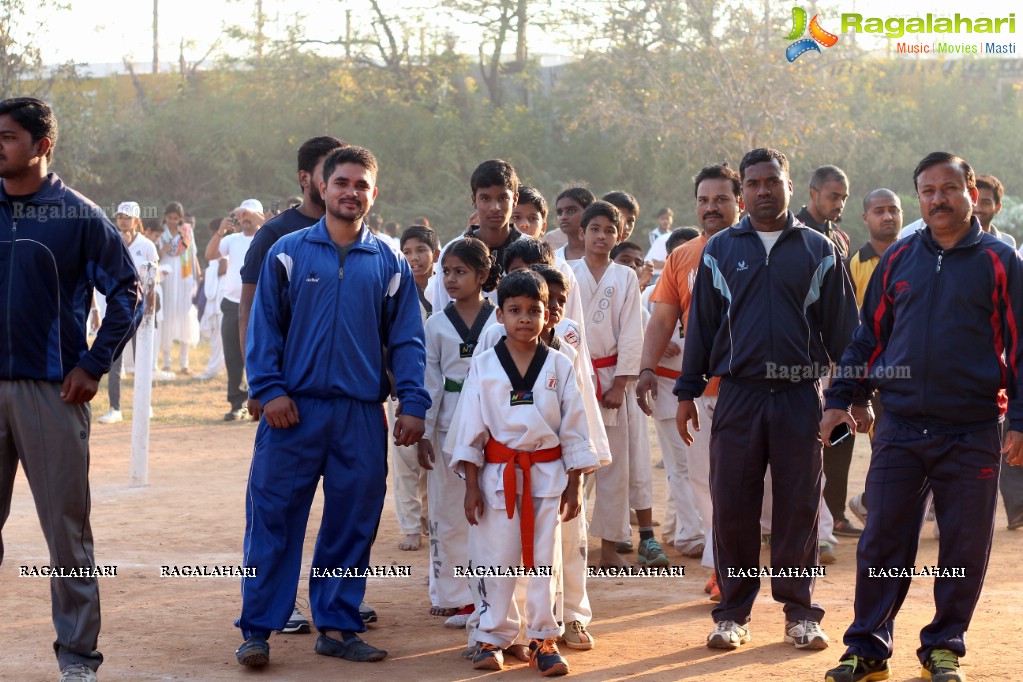 Yashoda Cancer Awareness 5K Run Bike Rally 2017 at Sarornagar Stadium, LB Nagar, Hyderabad