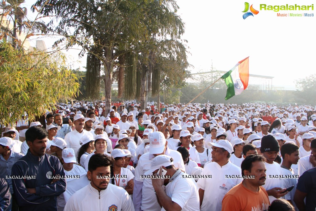 Yashoda Cancer Awareness 5K Run Bike Rally 2017 at Sarornagar Stadium, LB Nagar, Hyderabad