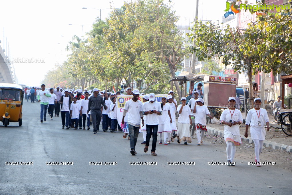 Yashoda Cancer Awareness 5K Run Bike Rally 2017 at Sarornagar Stadium, LB Nagar, Hyderabad