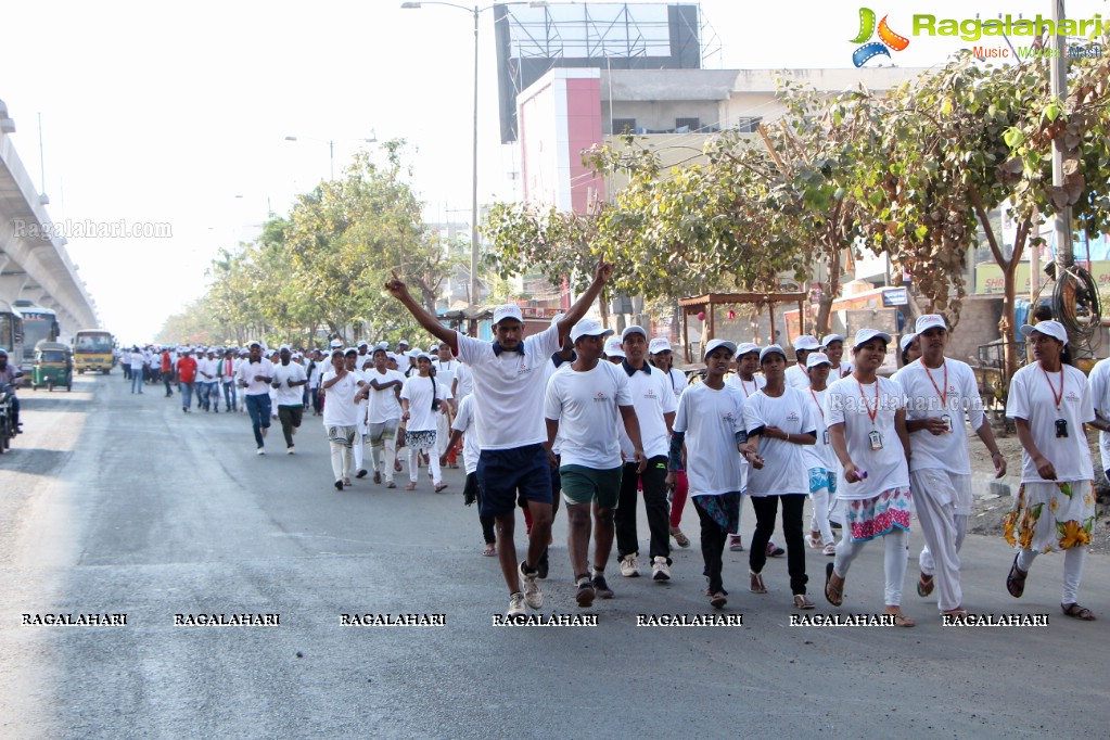 Yashoda Cancer Awareness 5K Run Bike Rally 2017 at Sarornagar Stadium, LB Nagar, Hyderabad