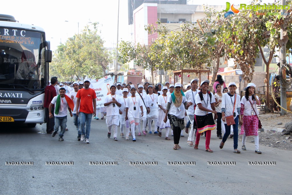 Yashoda Cancer Awareness 5K Run Bike Rally 2017 at Sarornagar Stadium, LB Nagar, Hyderabad