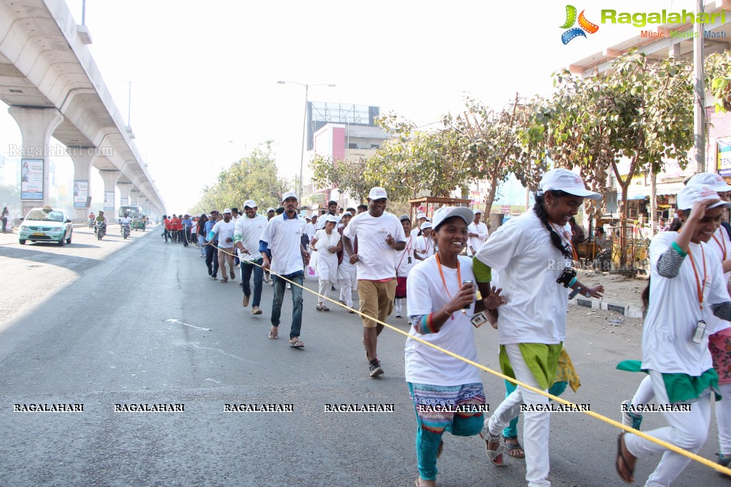 Yashoda Cancer Awareness 5K Run Bike Rally 2017 at Sarornagar Stadium, LB Nagar, Hyderabad