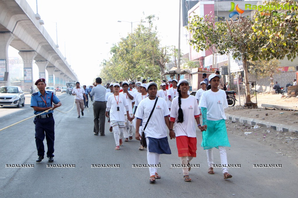 Yashoda Cancer Awareness 5K Run Bike Rally 2017 at Sarornagar Stadium, LB Nagar, Hyderabad