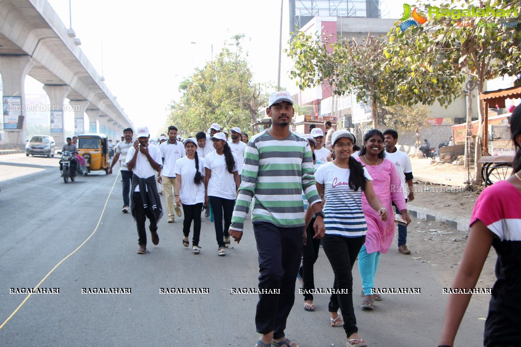 Yashoda Cancer Awareness 5K Run Bike Rally 2017 at Sarornagar Stadium, LB Nagar, Hyderabad