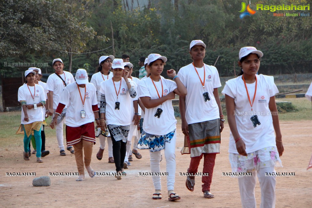 Yashoda Cancer Awareness 5K Run Bike Rally 2017 at Sarornagar Stadium, LB Nagar, Hyderabad