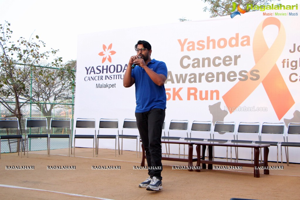 Yashoda Cancer Awareness 5K Run Bike Rally 2017 at Sarornagar Stadium, LB Nagar, Hyderabad