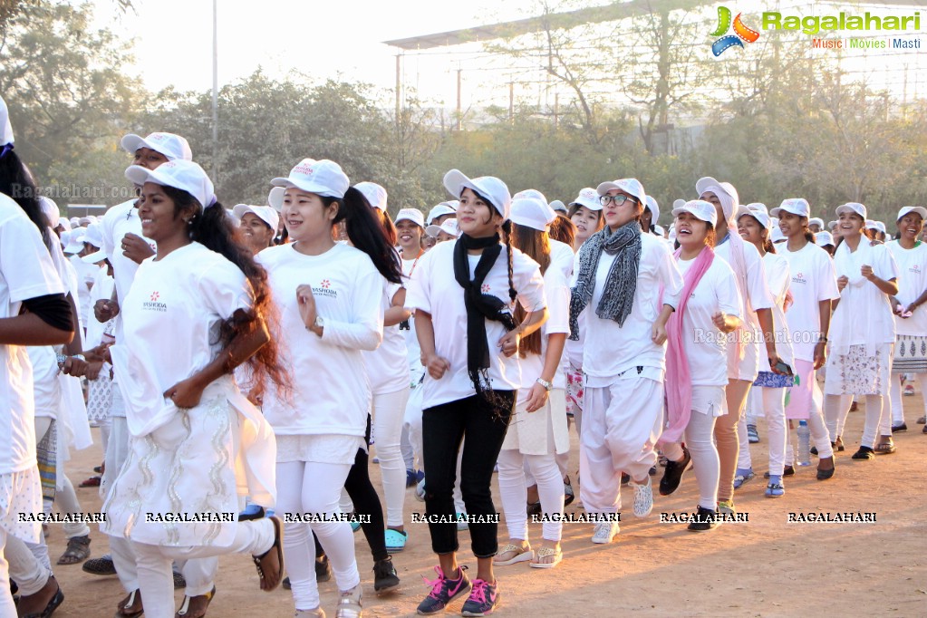 Yashoda Cancer Awareness 5K Run Bike Rally 2017 at Sarornagar Stadium, LB Nagar, Hyderabad