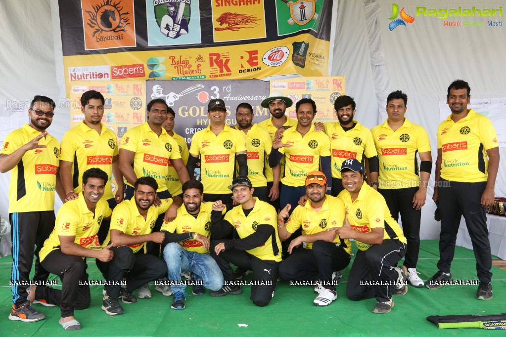 3rd Anniversary Golds Gym Hyderguda Cricket League 2018 at Ram Charan Grounds