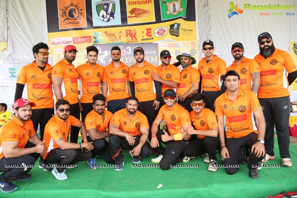 3rd Anniversary Golds Gym Hyderguda Cricket League 2018 at Ram Charan Grounds